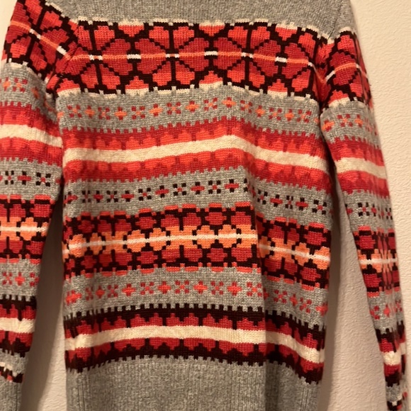 Loft Crew Neck knit multi-colored sweater Size Small - Picture 2 of 3